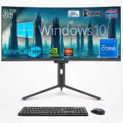 Aio All IN One I7 34 " Curved 4k Windows 10 16gb 960gb Rx550 Gaming Editing PC
