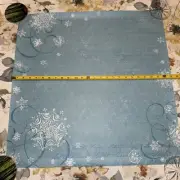 TPC Studio Light Blue Snowflake Decorating Mat Paper 25”x 25”