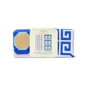 WerkShoppe Reversible Microfiber Beach Towel 79x173cm Large Greek Key Tiles