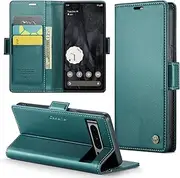 Phernykas for Pixel 8 Pro Wallet Case with Card Holder, Kickstand RFID Blocking Magnetic Closure Shockproof Protective PU Leather Case for Google Pixel 8 Pro Flip Case Wallet - Green