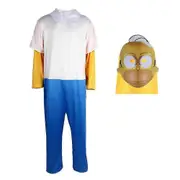Rhafayre Adult men and women role play costumes TV cartoon funny carnival Halloween Homer Marge performance costume A 170
