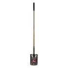 Agboss Post Hole Shovel Square Ash Wooden Handle Power Tread Steel Head Agri