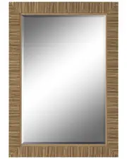 Hewson Faux Textured Wrap Framed Mirror