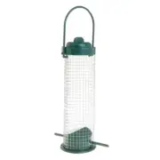 Bird Feeder with Lid Metal Mesh Tube Bird Feeder Wild Bird Tube Feeders