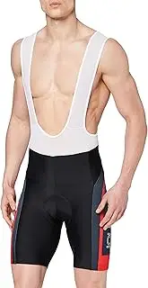 [Jolly Wear] Radsport Trägerhose Kurz Sommer Squadra Bib Shorts-Red, Small