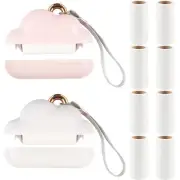 Mini Lint Roller Travel Size Reusable for Pet Hair Remover Portable for Clothes