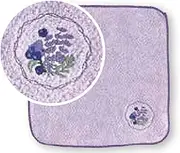 Pine Create Hare's Day Letter Towel Handkerchief (Imabari), Lavender and Blueberry Size: Approx. W22 H22 25P45489