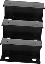 BRIGHTFUFU Desk Laptop Holder Metal Under Desk Shelf Accessories Wall Mounting Bracket Adjustable Angle Stand