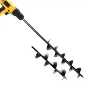 Giantz Power Garden Spiral Auger Hole Digger Earth Drill Bit Φ75x300 & 600mm