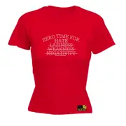 Gym Swps Zero Time For Hate Laziness - Funny Novelty Womens T-Shirt T Shirt Tshirt