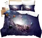 Planet Printed Duvet Cover King Universe Decor Bedding Duvet Cover Solar System