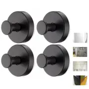 4Pcs Black Vacuum Wall Hook Hanger Holder Suction Cup Sucker Shower Towel Bathroom Kitchen