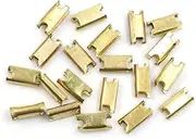 X AUTOHAUX 20pcs Metal Retainer Car Console Dashboard Trim Clip 6.5mm x 13mm