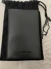 Audemars Piguet Royal Oak Black Leather Passport Wallet With Zipper Pocket