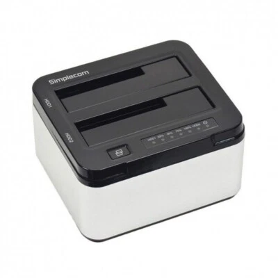 Simplecom SD322 Dual Bay USB3.0 Aluminium Docking Station 2.5/3.5" SATA- Silver