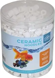 Aqua Care Ceramic Noodles, 500g - Promotes Bacteria, Ammonia Conversion, Suitable for All Filter Types, Fish Tank, White