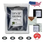 Bulk Set of 100 Extra Heavy Duty 2 Gallon Zipper Storage Bags - Clear & Reusable