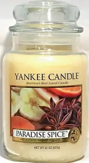 RETIRED Yankee Candle PARADISE SPICE 22oz Large Jar Candle RARE OOP VHTF NEW