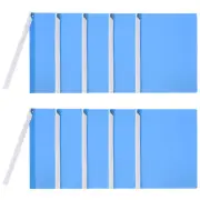 10 Pcs Report Covers with Swing Clip, Plastic Presentation Folders, Blue