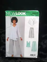 UNCUT New Look N6625 Size 10-22 Wrap Top & Pull on Pants Pattern