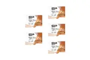 Silicon Power Superior PRO 256GB Micro SD Card, 4K/HD, 100MB/s Read, U3, C10, A1, V30 with Adapter (5-pack)