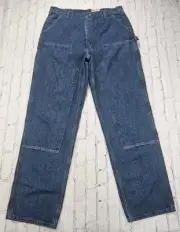 Carhartt MENS SIZE 38X36 B73 DST Loose Fit Double Front Logger Dungaree Jeans