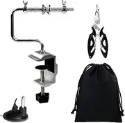 Fishing Line Winder Spooler Machine Spinning Reel Spool Spooling Station System with C-Clamp and Suction Cup Adjustable for Varying Spool Sizes(with Line Pliers and Storage Bag)