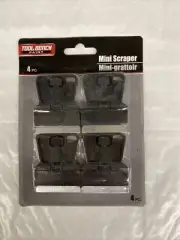 4 MINI SAFETY SCRAPERS 4 MINI RAZOR BLADE SCRAPERS ~ FREE USA S&H !!!