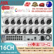 Hikvision 16CH 4K 8MP Dual Light IP Camera System ColorVu3.0 DS-2CD2387G3-LI2UY