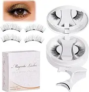 Magnetic Eyelashes, Lightweight False Lashes, Reusable Natural Magnetic Eyelashes for Daily Wear Stage Makeup Salon Wedding
