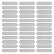 100 Pcs 0.87"x0.2" Phone Dustproof Net Sticker Phone Speaker Cover Silver
