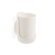 2Pcs Puch Free Toothbrush Rack With Cups Wall Mounted Toothpaste Storage Rack
