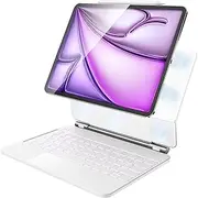 HOU Keyboard Case for iPad Air 13 inch M3 M2/Pro 12.9 inch 6th/5th/4th/3rd (2018-2022), Magnetic Stand, Multi-Touch Trackpad, Backlit, Bluetooth