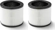 2 PACK Model SAPF360D Compatible with Sunbeam Fresh Protect（SAP1000WH）Air Purifier and Sunbeam Fresh Control （SAP0950WH）Air Purifier, 3-in-1 Filtration with True HEPA Filter, 360° Air Intake, SAPF360D