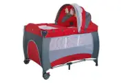 Baby Travel PortaCot Playpen w/ Carry Bag in Red