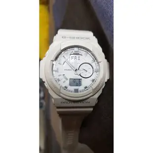 Casio G-SHOCK GA150-7A 防水全白 橡膠錶帶 手錶 已更換全新電池