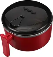 OFFSCH Portable Stainless Steel Noodle Bowl 1000ml Capacity Lid for Kitchen Travel