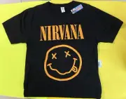NIRVANA SMILEY FACE TWO SIDED TEE SHIRT (LARGE) BRAND NEW W/TAGS FREE SHIPPING