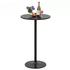 Round Bistro Table 101.5 cm Bar Height Cocktail Table High Top Pub Table