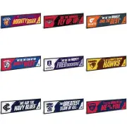AFL Team Song Bar Runner Mat Man Cave Shed Birthday Gift - Choose Team