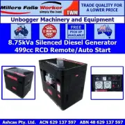 Millers Falls TWM 7kW, 8.75kVa Silenced Diesel Generator 499cc Electric Start