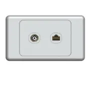 Wall Plate with PAL and Telephone Socket