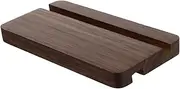 TEHAUX 1Pc Walnut Phone Stand Holder Desktop Mobile Rack for Home Office for Live Streaming Conference Calls and Movie Watching Made from Refined Walnut Fits Cellphones