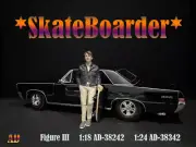 American Diorama 1:24 Scale (7.5cm) Figure - Skateboarder III # AD-38342