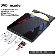 External CD DVD Drive USB 3.0 Writer Burner Player for PC Laptop Windows Linux