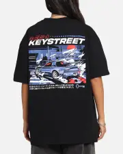 [KEY STREET] Key Street Send It T-shirt Black - Size S S Black