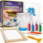 National Geographic Kids Screen Printing Kit - Arts and Crafts Silk Screen Printing Kit
