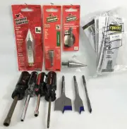 Misc. Hand Tools Bits Nutsetters Step & Spade Drill Bits Plumb Bob All New