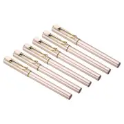 12Pcs 5.7" 0.5 mm Fine Point Black Ink Gel Pens Roller Ball Pen Rose Gold Gold