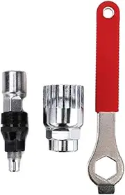 YARNOW 1set Portable Crank Puller Multi-function Bike Repair Tool Kit Wrench and Crank Extractor for Mountain and Outdoor Cycling Maintenance
